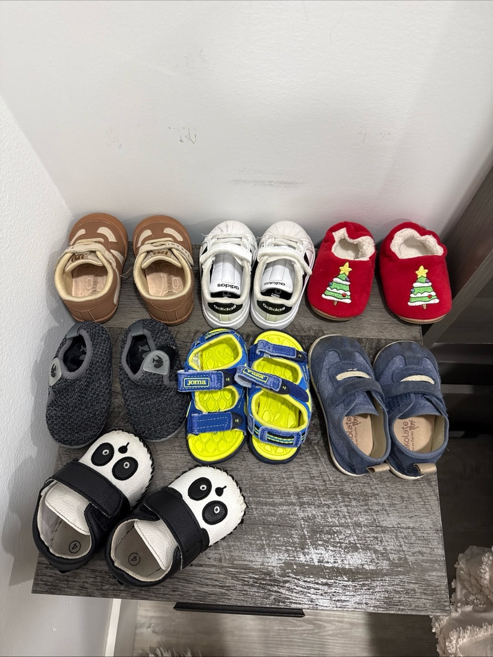 Kids White Velcro Sneakers - Unbranded